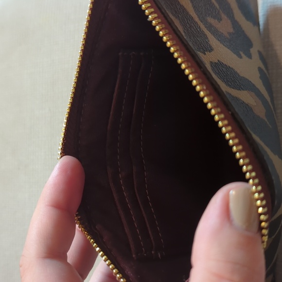 Leopard Coach Wristlet & Card Holder NWOT - Picture 2 of 4